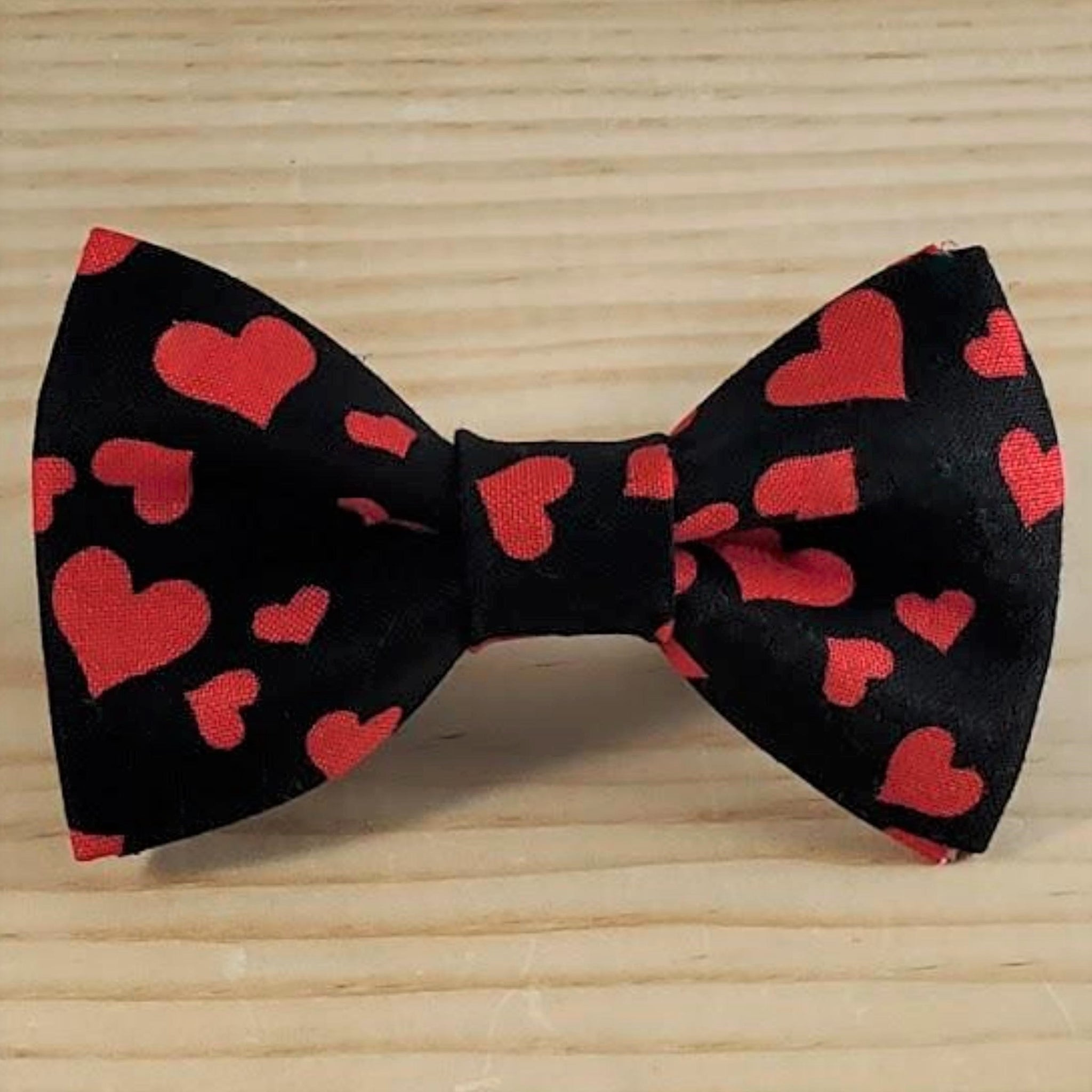 Valentine's Day Black with Red Hearts